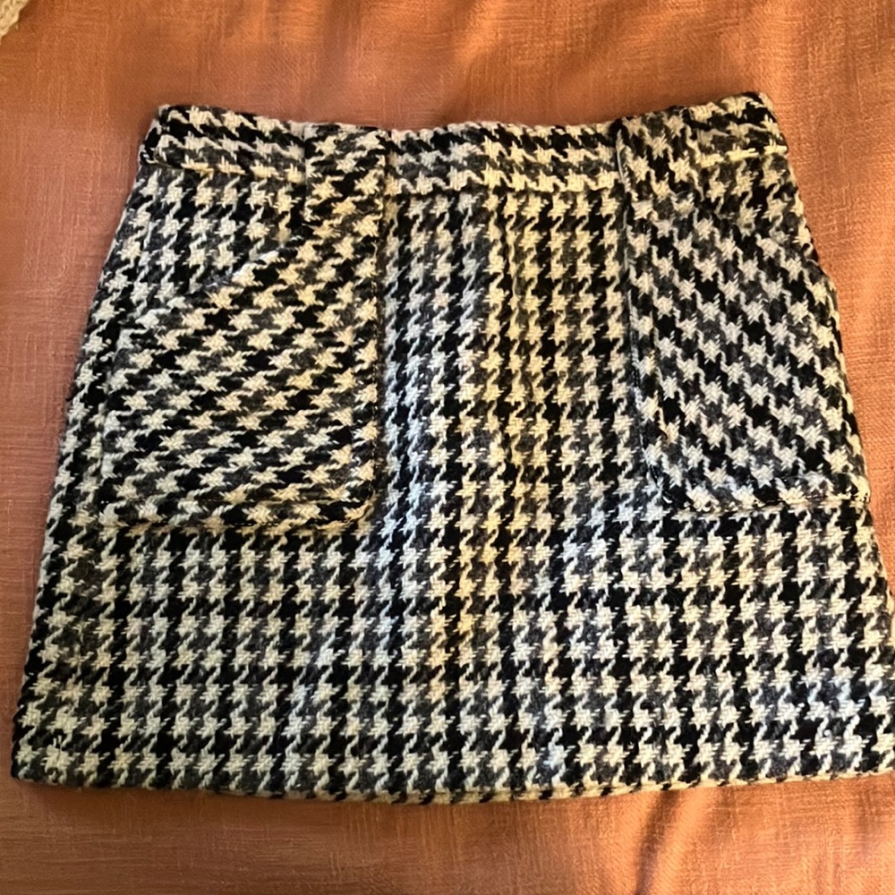 J.Crew wool skirt, herringbone pattern, size 0